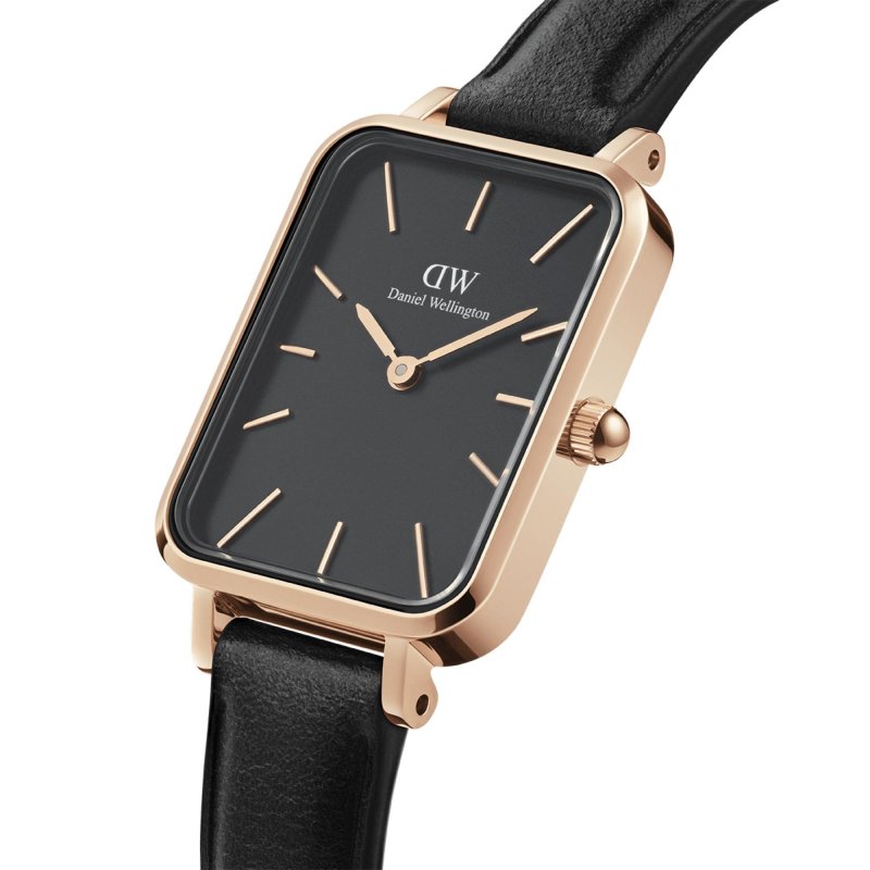 Daniel Wellington - Quadro Pressato - Oro Rosa - Pelle