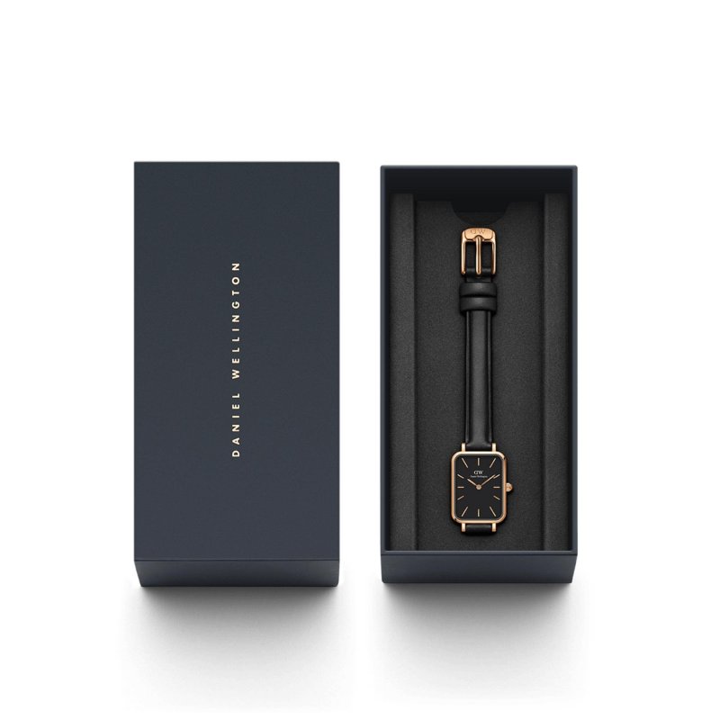 Daniel Wellington - Quadro Pressato - Oro Rosa - Pelle