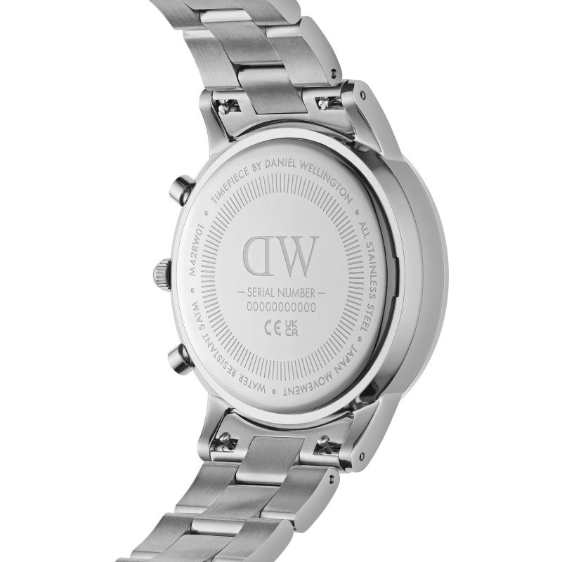 Daniel Wellington - Cronografo Iconico - Acciaio - Argento