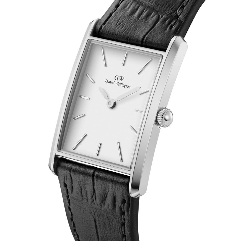 Daniel Wellington - Coccodrillo Nero Bound - Argento