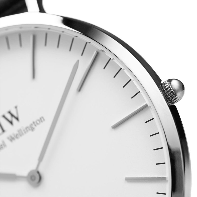 Daniel Wellington - Classic St Mawes - Pelle - Argento