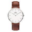 Daniel Wellington - Classic St Mawes - Pelle - Argento