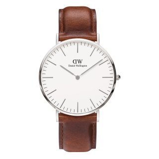 Daniel Wellington - Classic St Mawes - Pelle - Argento