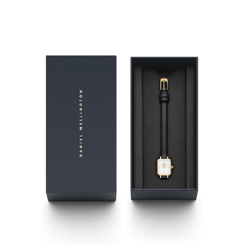 Daniel Wellington - Mini Sheffield Gold - Oro - Pelle