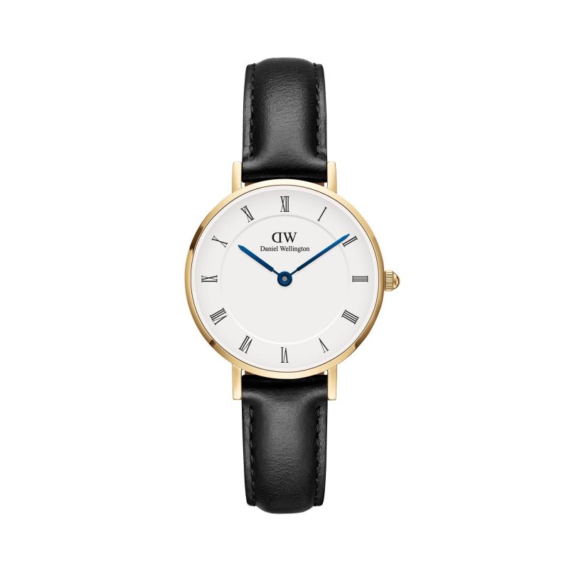 Daniel Wellington - Numeri Romani Petti - Oro - Pelle