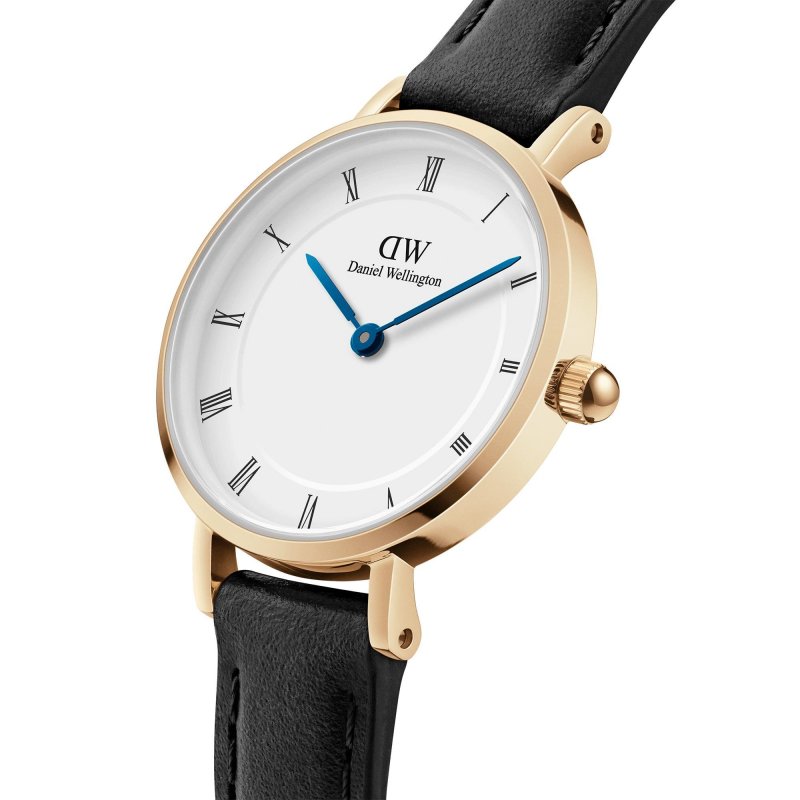 Daniel Wellington - Numeri Romani Petti - Oro - Pelle