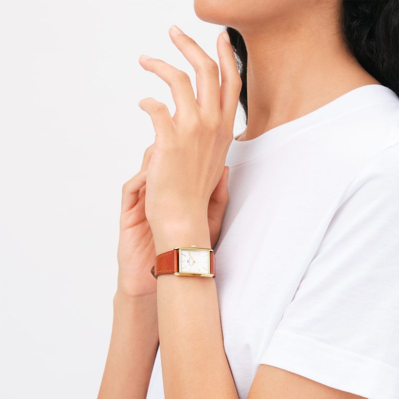 Daniel Wellington - Durham Gold Bound - Oro - Pelle