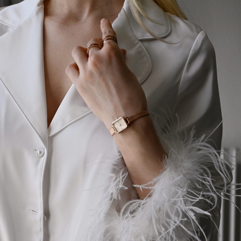 Daniel Wellington - Quadro Mini Melrose - Oro Rosa - Champagne