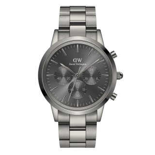 Daniel Wellington - Iconico Cronografo - Grafite - Acciaio