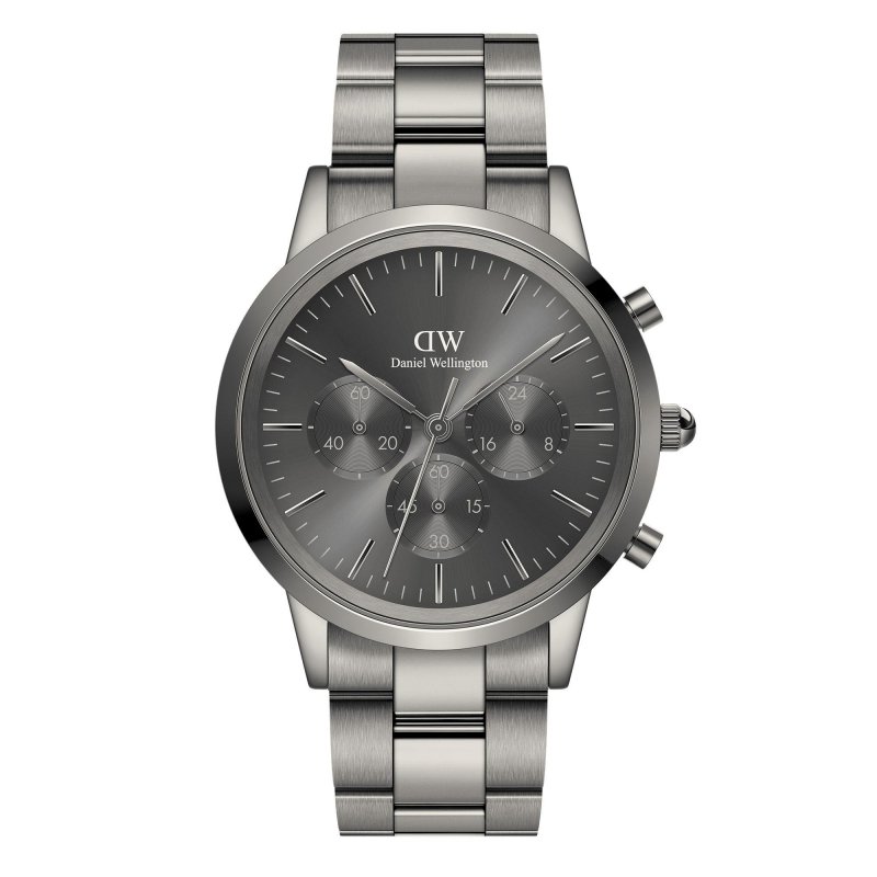 Daniel Wellington - Iconico Cronografo - Grafite - Acciaio