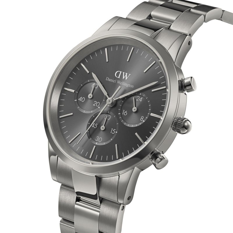 Daniel Wellington - Iconico Cronografo - Grafite - Acciaio