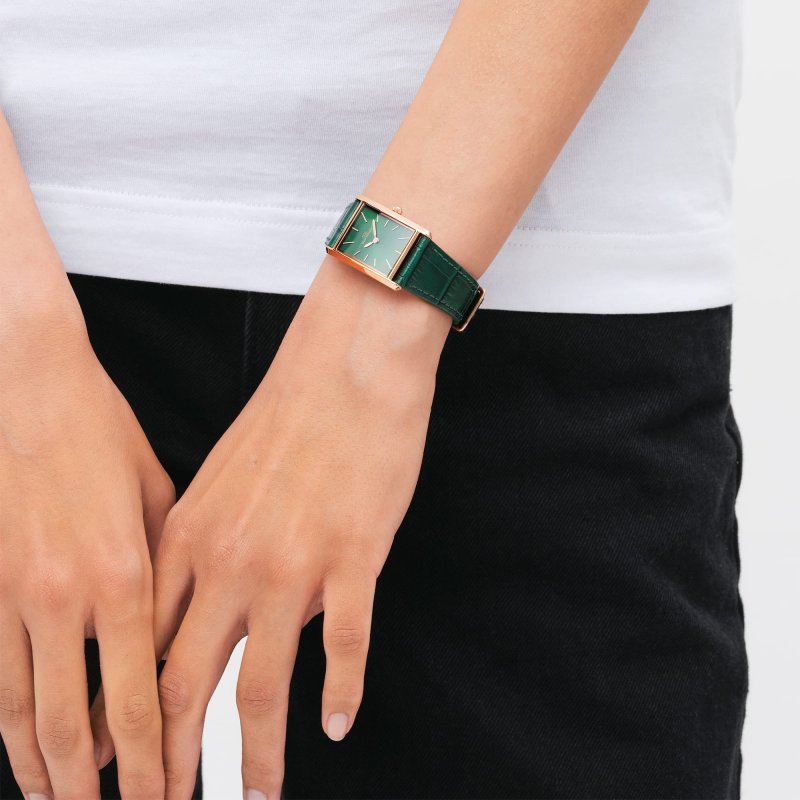 Daniel Wellington - Coccodrillo Bound - Oro Rosa - Pelle
