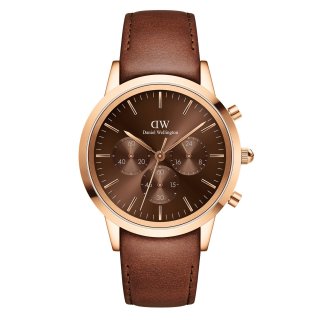 Daniel Wellington - Iconico Cronografo - Ambra - Pelle