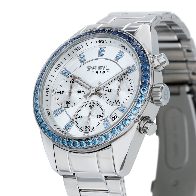 Breil Tribe - Chrono Lady 36 Mm - Acciaio - Azure