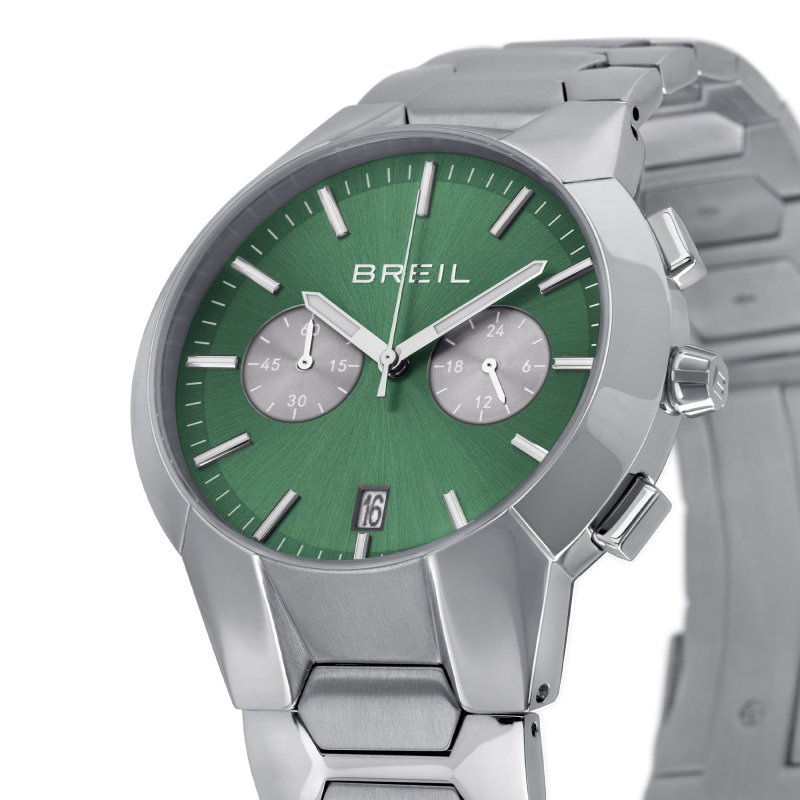Breil Tribe - Chrono Gent 43Mm - Acciaio - Verde