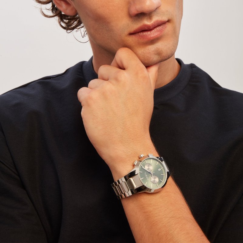Breil Tribe - Chrono Gent 43Mm - Acciaio - Verde