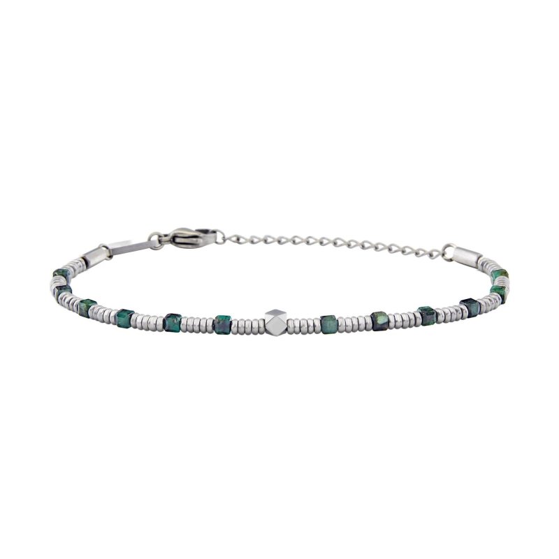 Breil - Bracciale Priam - Acciaio - Smeraldo