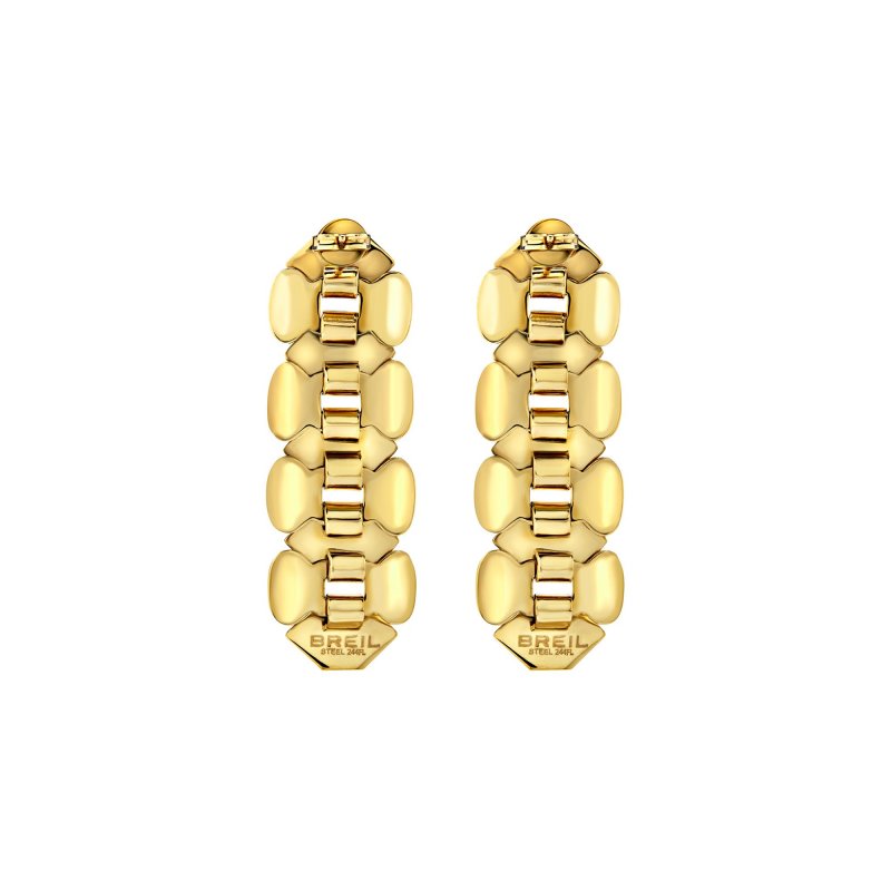 Breil - Orecchini Hexagonia - Acciaio - Oro