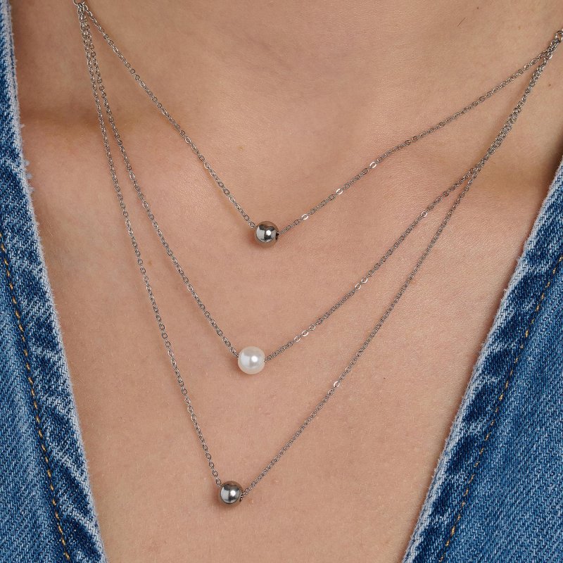 Brosway - Collana Perfect - Acciaio - Perla