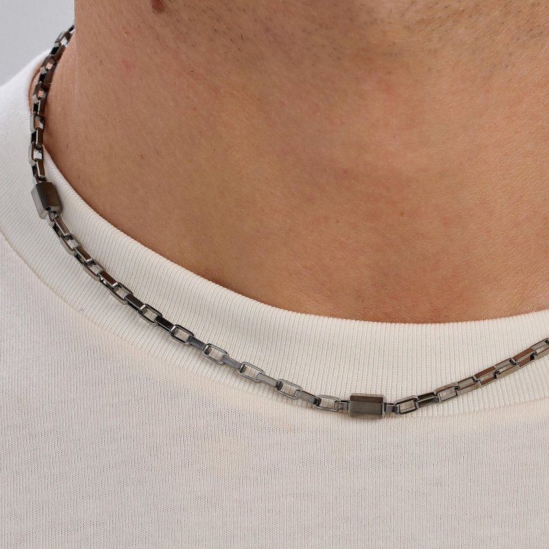 Brosway - Collana Logan - Acciaio - Rutenio