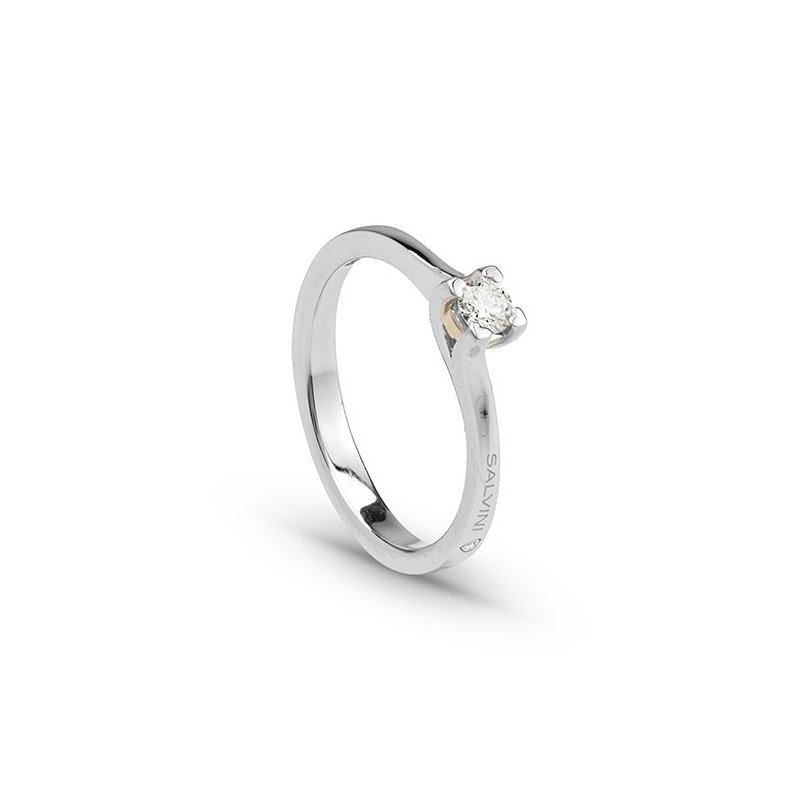 Salvini - Anello Battito - Oro Bianco/Rosa - Diamante