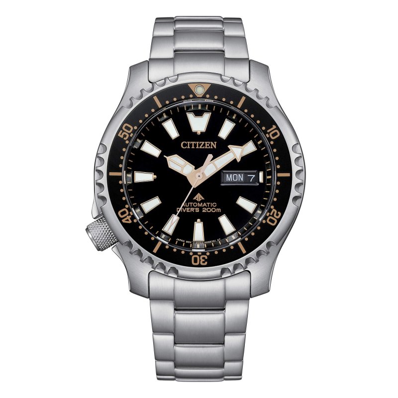 Citizen - Diver'S Automatic 200 Mt Fugu - Acciaio - Nero