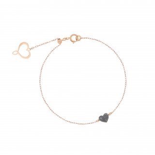 Maman Et Sophie - Bracciale Cuore - Oro Rosa