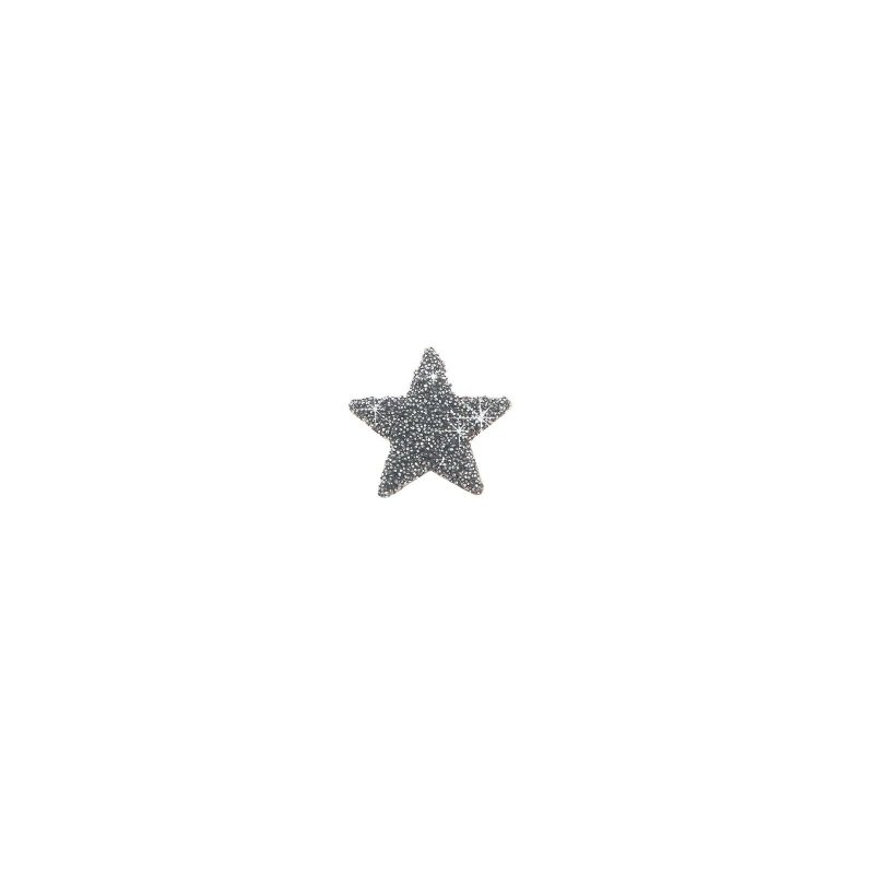 Orecchino 18Kt Stella Polvere Diamanti Cromo