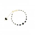 Maman Et Sophie - Bracciale Onda Nera - Spinello - Argento