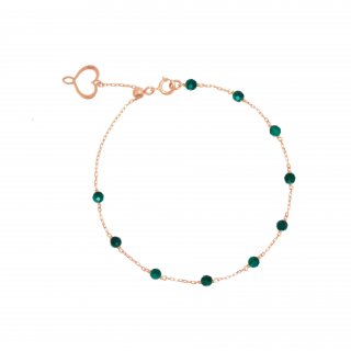 Maman Et Sophie - Bracciale Aurum - Oro Rosa - Malachite