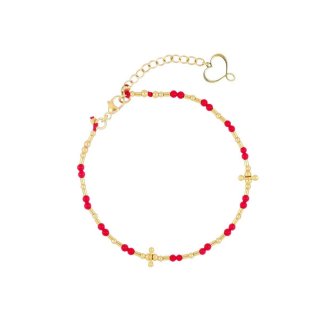 Maman Et Sophie - Bracciale Mia Africa - Corallo
