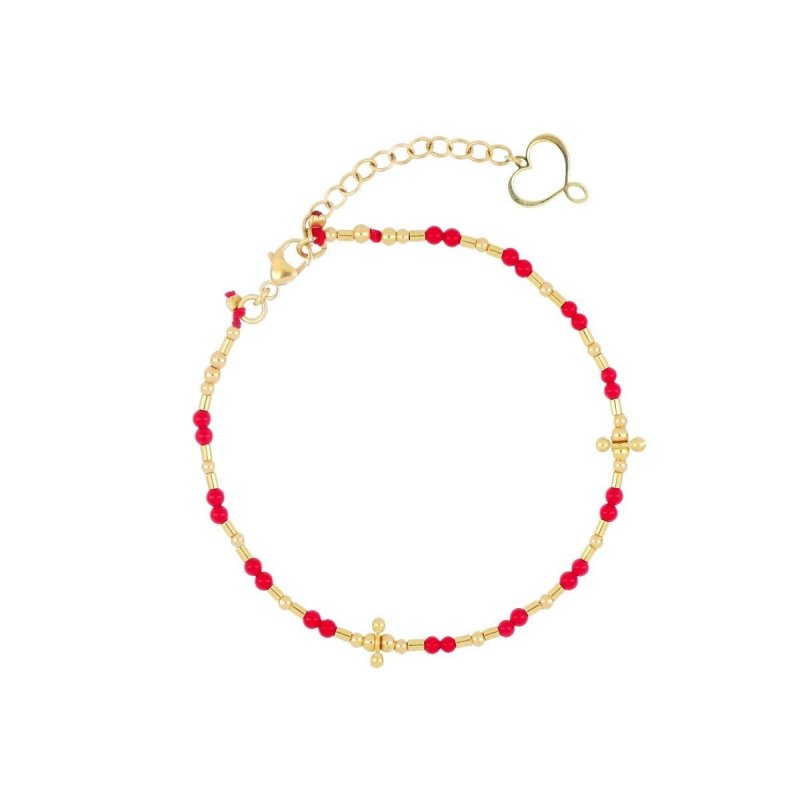 Maman Et Sophie - Bracciale Mia Africa - Corallo