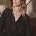 Maman Et Sophie - Collana Lunga Maman - Argento 925 - Oro