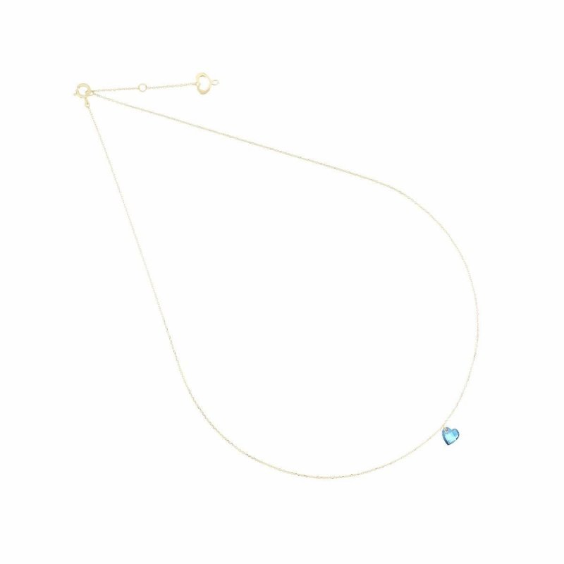 Girocollo 18Kt Cuore Blu
