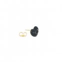 Maman Et Sophie - Orecchini Cuore - Argento 925 - Nero