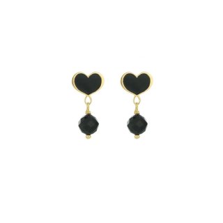 Maman Et Sophie - Orecchini Cuore - Onda Nera