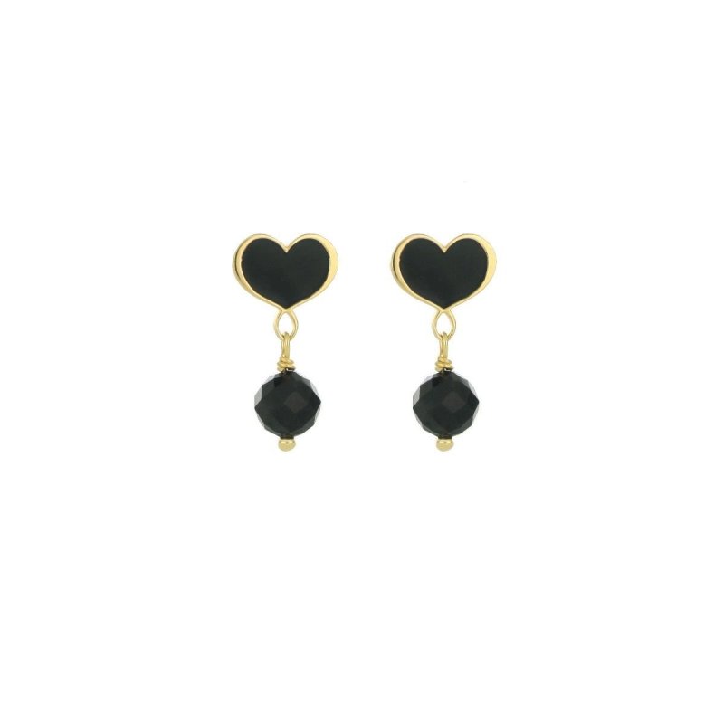 Maman Et Sophie - Orecchini Cuore - Onda Nera