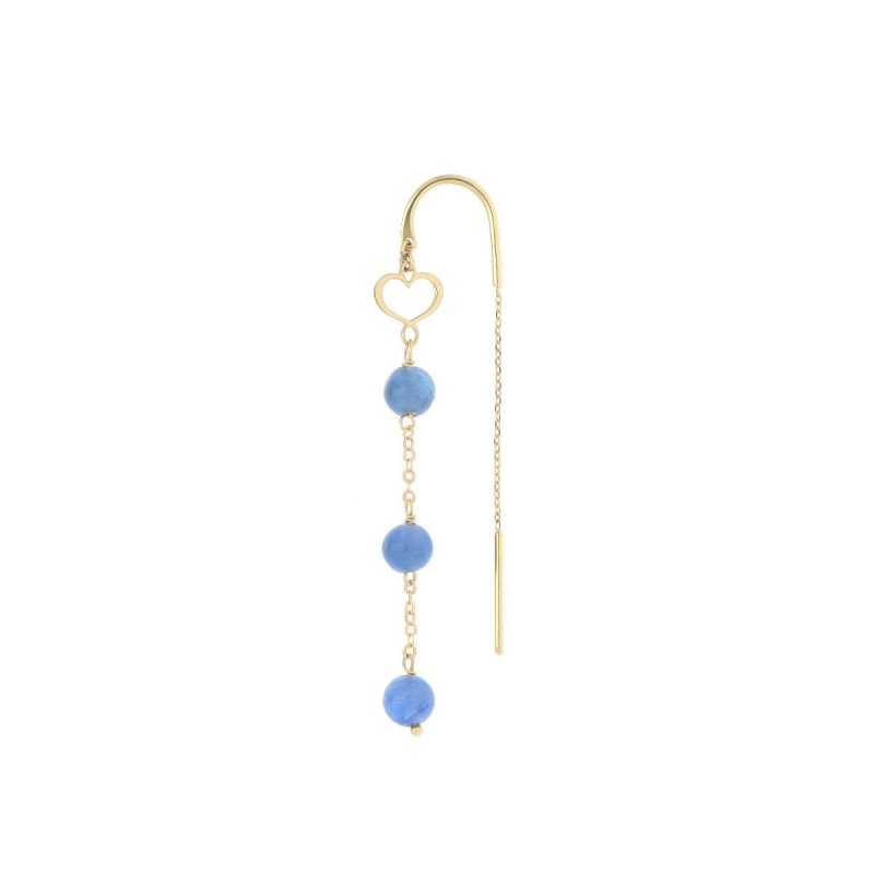 Maman Et Sophie - Orecchino Nuvole - Oro 18Kt - Cianite