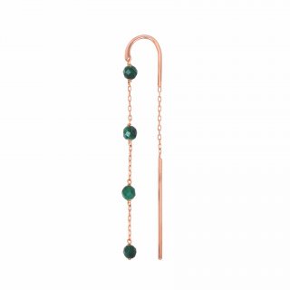 Maman Et Sophie - Orecchino Ago - Oro Rosa - Malachite