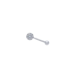 Songa Antonio - Piercing Oro Bianco - Zirconia