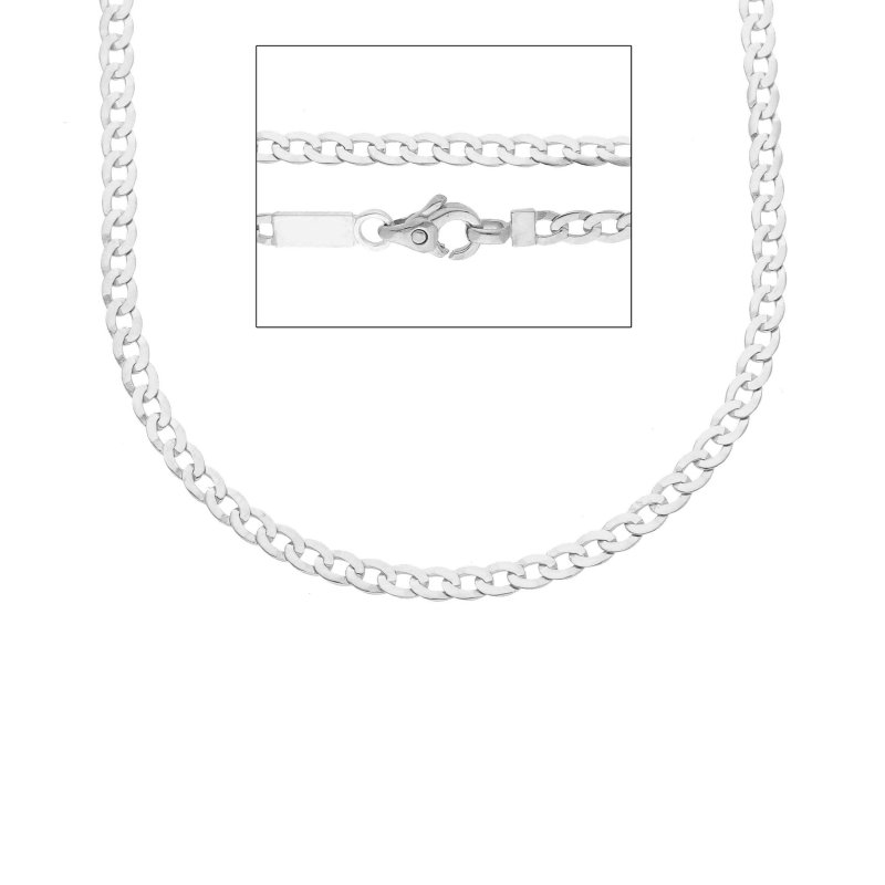 Songa Antonio - Catena Girocollo - Oro Bianco - 50Cm