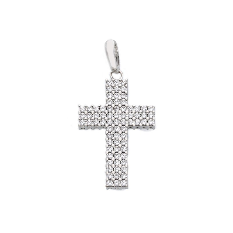 Songa Antonio - Croci - Oro Bianco - Zirconia Cubica
