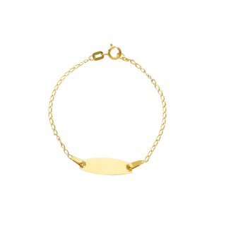 Songa Antonio - Bracciale Baby Targa - Oro Giallo
