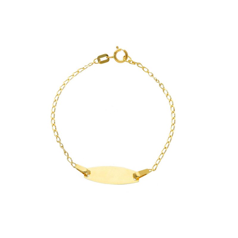 Songa Antonio - Bracciale Baby Targa - Oro Giallo
