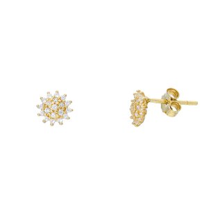 Songa Antonio - Orecchini Lobo - Oro Giallo - Zirconia
