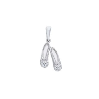 Songa Antonio - Ciondolo Oro Bianco - Zirconia Cubica