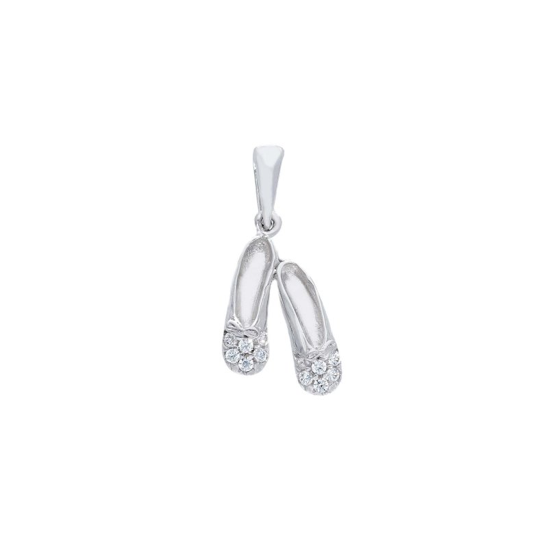 Songa Antonio - Ciondolo Oro Bianco - Zirconia Cubica