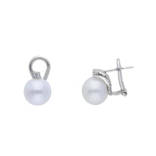 Songa Antonio - Orecchini Perno Clips - Oro Bianco