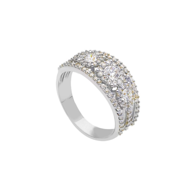 Songa Antonio - Anello Trilogy - Oro Bianco