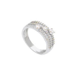 Songa Antonio - Anello Trilogy - Oro Bianco
